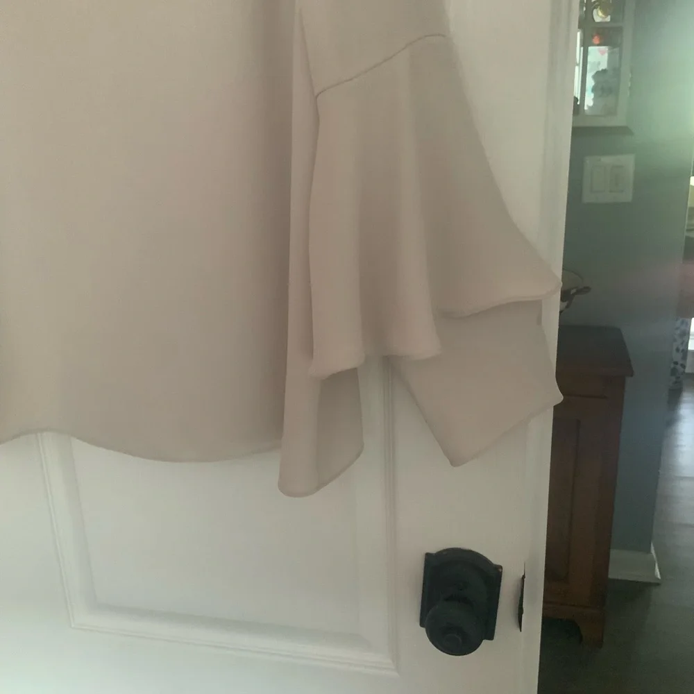 Chico's Elegant Cream Bell Sleeve Blouse - Picture 4 of 4